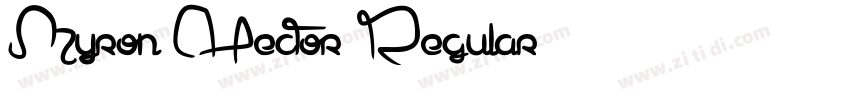 Myron Hector Regular字体转换